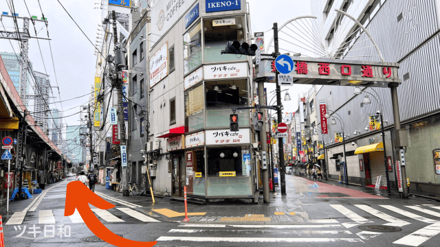 JR新橋駅から日比谷神社に行く道